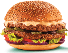 Hamburguer de frango vegetal Incrível